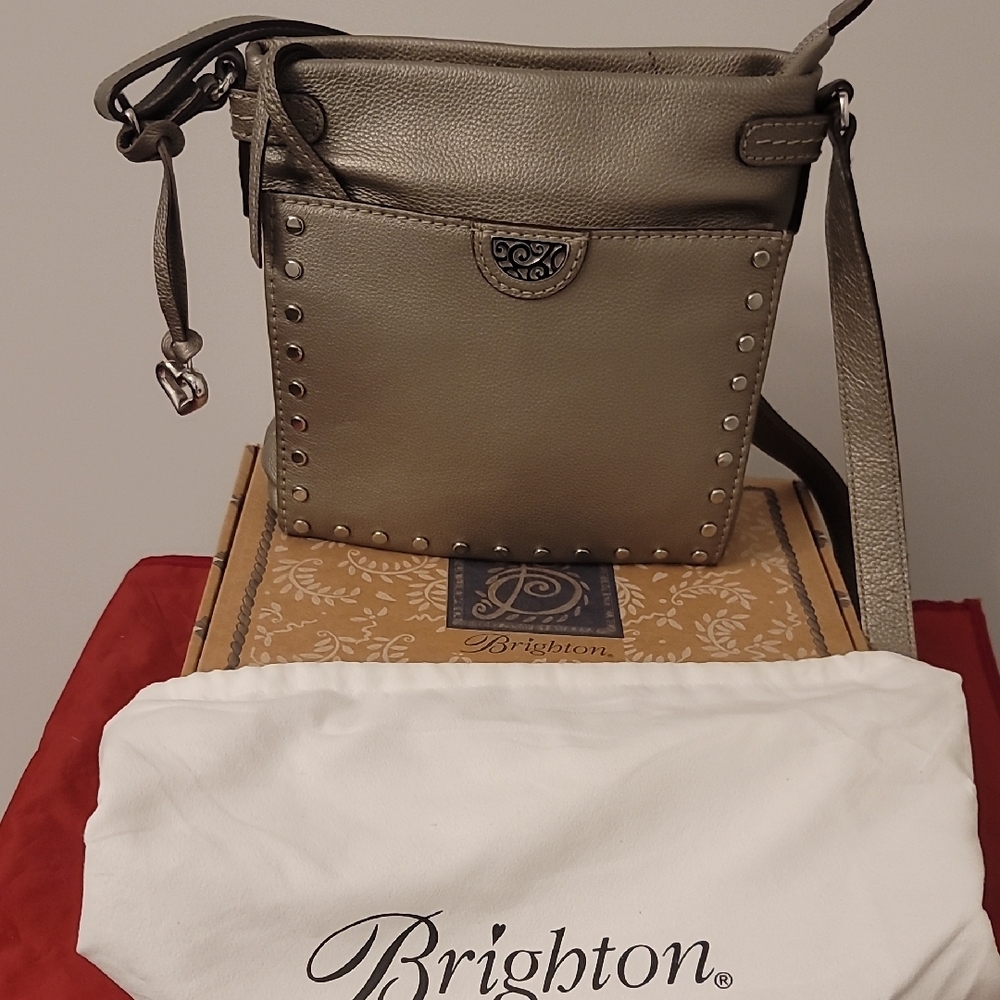 Brighton Pretty Tough Collection Leather Crossbody Bag – Chic & Organized